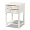 Baxton Studio Willow Transitional White Finished 2-Drawer Wood Nightstand 163-9034 - alternate 2